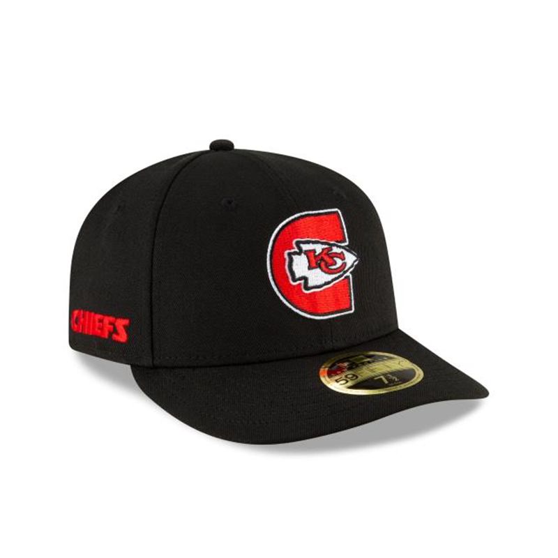 NFL Kansas City Chiefs Logo Mix Low Profile 59Fifty Fitted (AWJ6273) - Red New Era Caps